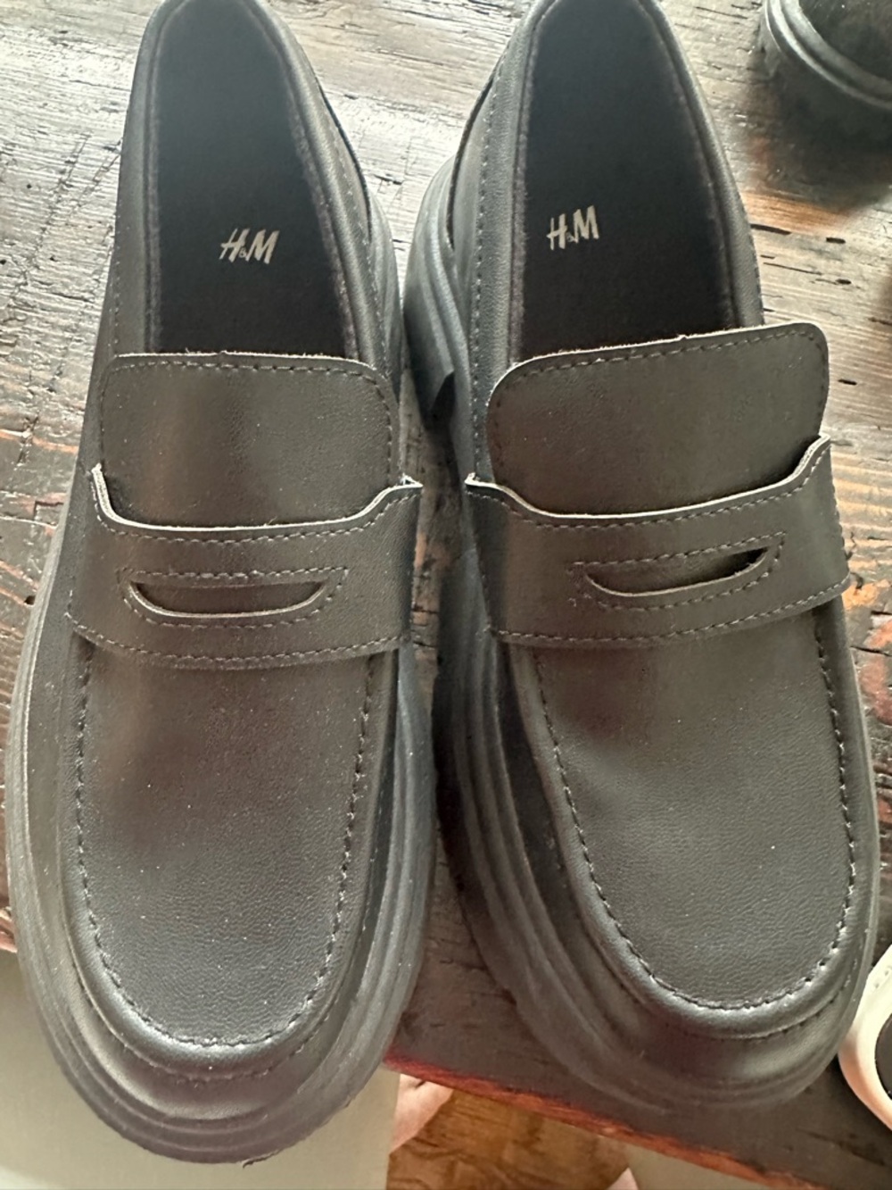 H&M Black girls Slip-On Penny Loafers